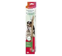 Beaphar Toothbrush Bamboo 1 piece - Double sided brush for dogs and cats