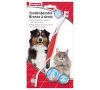 BEAPHAR Toothbrush, Fresh Breath for Dogs and Cats - Anti Plaque & Anti Tartar - Complete Cleaning - Easy to Use - for All Sizes/Breeds of Dogs & Cats - 1 Brush