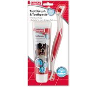 Beaphar | Toothbrush & Toothpaste Dental Care Kit | For Dogs & Cats
