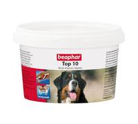 Beaphar - Top 10 Multi-Vitamin Tablets for Dogs - Daily Essential Supplement - With Vitamins A, B, D, E and Minerals, Supports a Healthy Immune System, Skin & Coat, Strong Bones & Teeth - 180 Tablets