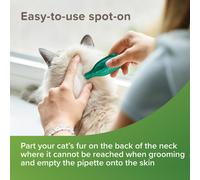 Beaphar - VETOpure Flea Spot-On for Cats - Repels Fleas For Up To 4 Weeks - Plant-Based Flea Protection - 6 Pipette Pack Providing Up to 24