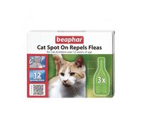 Beaphar VETOpure Plant-Based Protection Flea Spot-On for Cats - 6 Pipettes - 24 Week Protection