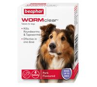 Beaphar WORMclear Dog to 40kg 4 tabs x6