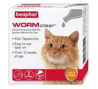 Beaphar WORMclear Spot on for Cats - 2 Treatments