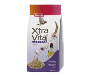 Beaphar - XtraVital Exotic Bird Food - Complete Food with Echinacea & Egg Food - Rich in Vitamins & Minerals - For Health, Vitality, Immunity & Plumage - High Protein, Low Fat - 500g