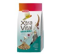 Beaphar - XtraVital Large Parakeet Bird Food - Complete food with Raisins, Rose Hip, Echinacea, & Egg Food - Rich in Vitamins & Minerals for Optimum Health - 1kg