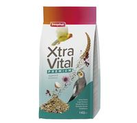 Beaphar - XtraVital Large Parakeet Bird Food 1kg - Complete Food with Raisins, Rose Hip, Echinacea & Egg Food - Rich in Vitamins & Minerals - For Vitality, Immunity, Plumage & Optimum Health - 1kg