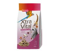 Beaphar - XtraVital Parrot Bird Food - Complete food with Banana, Papaya, Echinacea, & Egg Food - Rich in Vitamins & Minerals for Optimum Health - 1kg