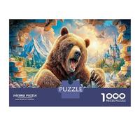 Bear 1000Piece JigsawPuzzleGrizzly Bear Forest KidsforAdult Challenging LargePiecePuzzles Age12+byth Challenging The Impossible Difficult Game Uncover The Puzzle 70x50cm/1000pcs