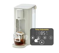 Bear 3L Hot Water Dispenser,6 Temperature Presets,2050W Fast Boil,5 water volume choices with LED Night Light and Cleaning Program,Energy-Efficient,Digital Touch screen,Cream-White