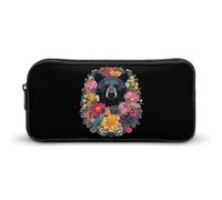 Bear Alabama State Print Pencil Pouch Cute Pen Case with Zippered Aesthetic Makeup Bag