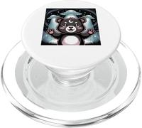Bear Alien UFOs Aesthetic Kawaii Goth Girl Clothes Pink Goth PopSockets PopGrip for MagSafe
