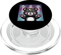 Bear Alien UFOs Aesthetic Kawaii Goth Girl Clothes Pink Goth PopSockets PopGrip for MagSafe