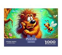 Bear And Bee Puzzle 1000 Pieces Adults Educational Relaxing Brain Training Precision Pieces Quality 70x50cm/1000pcs
