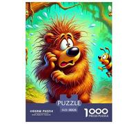 Bear And Bee Puzzle 1000 Pieces Adults Teens Decorative Hobby Entertainment Gift Ready Eco Board 38x26cm/1000pcs