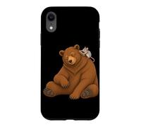 Bear and Mouse Rat Friendship Grooming Case for iPhone XR