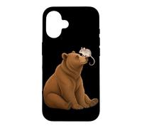 Bear and Mouse Rat Friendship Nose Moment Case for iPhone 16