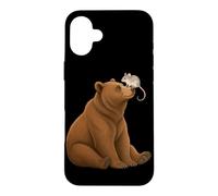 Bear and Mouse Rat Friendship Nose Moment Case for iPhone 16 Plus