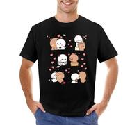 Bear and Panda Bubu Dudu Balloon T-Shirt Quick Drying t-Shirt Sweat Shirt Oversized t Shirt Men Black