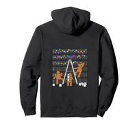 Bear Artists at the Music Wall - Paw Painting Pullover Hoodie