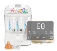 Bear Baby Bottle Sterilizer & Dryer, 4-in-1 Auto Bottle Sterilizer and Dryer with 48H Storge Function, Electric Steam Bottle Sanitizer for Baby stuffs