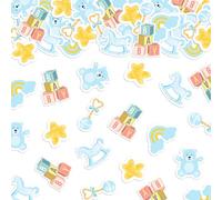 Bear Baby Shower Confetti,100pcs Baby Shower Party Table Decorations Bear Birthday Theme Party We Can Bearly Wait Gender Reveal Supplies (blue)