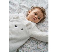 Bear Baby Sleep Bag with Removable Sleeves, GREEN FOREST ecru