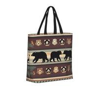 Bear Basic Models Tote Bag With Zipper With Inner Pockets,Laptop Work Tote Bag For Sport,Travel