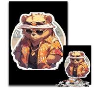 Bear Bear Fat Bear Bear JigsawPuzzle 1000 Pieces for Adults Paper Puzzles Educational Brain Teaser Artistic Home & Office Decor Age 1000 PCS(38x26cm)