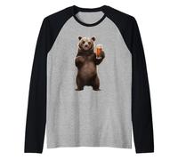 Bear Beer Raglan Baseball Tee