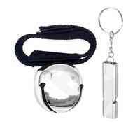 Bear Bells For Hiking - 35g Metal Survival Kit | Metal Whistle Bells With Mute Mode, Rust-Proof Portable Gear For Cycling Mountaineering Backpacking Fishing Adventure Photographers Safety Set