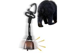 Bear Bells For Hiking - Brass Bear Bell | High-Volume Outdoor Safety Accessory | Lightweight Compact For Camping Mountaineering Fishing, Resolute Tone, Metal Paracord, 5.91 Inch