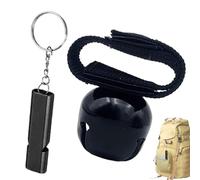 Bear Bells for Hiking, Portable Metal Survival Self-Defense Whistle and Bear Bells for Safety for Camping Hiking Fishing Mountaineering Adventure Running