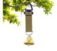 Bear Bells for Hiking - Portable Sound Brass Mountain Supplies | Bear Self Defense Bell | for Mountain Climbing Park Fishing Campfire Survival Bushcraft Adventure Camp