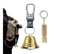 Bear Bells For Hiking | Safety Portable Survival Equipment, Safety Protection Camping Bear Horn Whistle, For Men Women Traveler Mountain Biking Wilderness Adventure Animals I