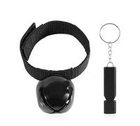 Bear Bells with Whistle, Loud Bear Bell Emergency Whistle Bear Bells Carabiner for Hiking Camping Outdoor Fishing Climbing Mountain Survival Safety