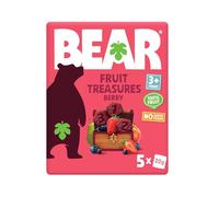 BEAR Berry Fruit Treasures - Delicious Real Fruit - Suitable for 3+ Years - Healthy - 20g - 5 Packs