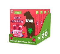 BEAR Berry FRUIT TREASURES - Delicious Real Fruit - Suitable for 3+ years - Healthy - 4 x 5 (20 packs)
