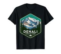 Bear Bison Hiking Camping Alaska National Park Denali T-Shirt