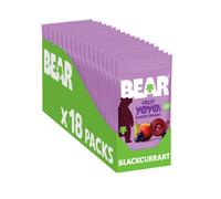BEAR Blackcurrant Yoyos - Dried Fruit Rolls - Healthy - Vegan - 20g (18 packs)