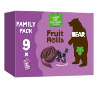 BEAR Blackcurrant Yoyos - Dried Fruit Rolls - Healthy - Vegan - 20g (9 packs)
