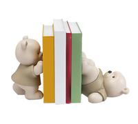 Bear Book Organiser - Artistic Bear Bookend, Durable Resin Book Display, Children's Writer Book Holder, Home TV Cabinet, Creative Book Rest for Reading the Corner