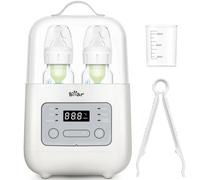 Bear Bottle Sterilizer and Warmer with Digital Display and Minute-Level Temperature Control, Portable for Breast Milk or Formula, Ideal for Travel and Home Use