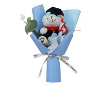 Bear Bouquet Plush Bouquet Long-Lasting Woven Plush Flower