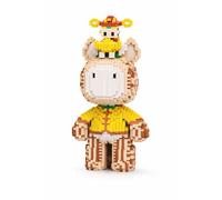 Bear Building Blocks Micro Blocks Animal Building Set, Cute Giraffe Figure with Duck Crown, Large Nano Brick Model Kit, Desk Decoration Collectible Gift for Kids & Adults 38cm 5000pcs