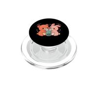 Bear Bunny Boba Cute Bubble Tea Kawaii Animal Design PopSockets PopGrip for MagSafe