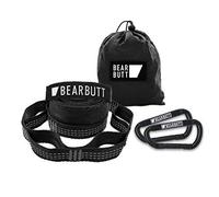 Bear Butt Kodiak Hammock Straps - 20 Feet Long - Holds 1000 Pounds from Our Extra Reinforced Triple Stitching - Get Our Hammock Tree Straps - Start Up Company (Black/Gray)