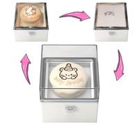 Bear Cake Flipping Ring Box, Pop Up Gift Box With Candles, Romantic Reversible Ring Bo-x For Proposal, Surprising Bo-x Valentines Birthday Anniversaries Wedding Gift