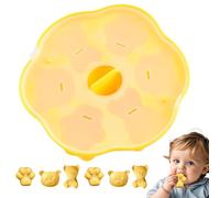 Bear Cake Mold - 6 Cavities Cute Cartoon Tray for Baking | Bear Fondant Molds - for Making Candy Cookie Decoration Cupcake Topper Clay Resin Epoxy Gum Paste Home Kitchen