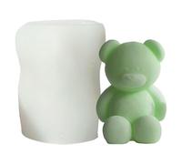 Bear Candle Mould, 3D Teddybear Silicone Mould, Epoxy Resin Casting Mold for Candle Making, Non-Stick Animal Soap Silicone Mold, Fondant Chocolate Aromatherapy Soap Making Cake Decoration